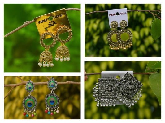 Combo of 4 trending Earrings